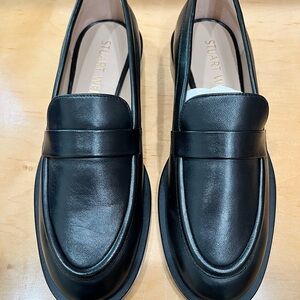 Stuart Weitzman Black Loafers (Palmer Sleek)